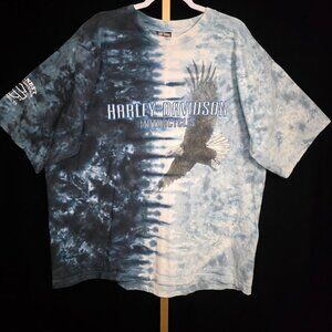 Vintage 2003 Harley Davidson EL PASO, TX T-shirt Tie-dye size 2XL - USA